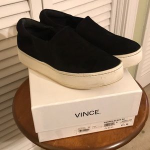 Vince Warren black platform sneaker